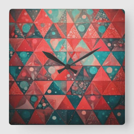 Relógio Quadrado Tempo no Planeta Vermelho