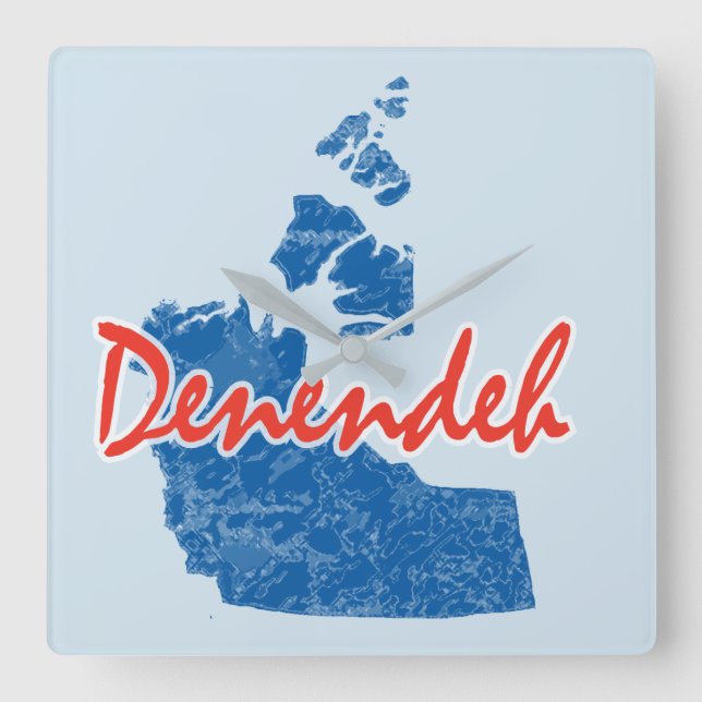 Relógio Quadrado Territórios do Noroeste (Frente)