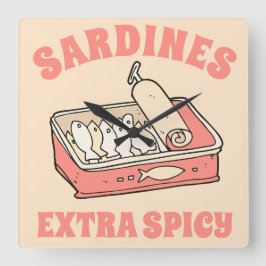 Relógio Quadrado Texto da Rosa claro do Foro Personalizado de Portu