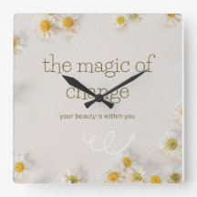 the magic of change , wall clock
