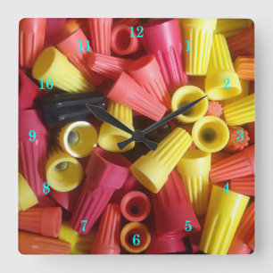 Relógio Quadrado The Perfect Electrician's Wall Clock