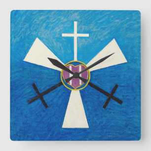 Relógio Quadrado The Spirit World, No.52, 1915, por Anna Cassel