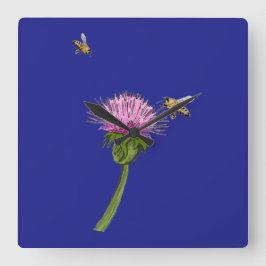 Relógio Quadrado Thistle Wall Clock 