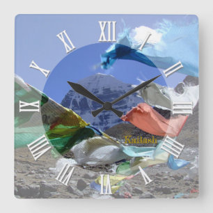 Relógio Quadrado Tibete, Santa Montanha Kailash, Himalaias, Budismo