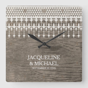 Relógio Quadrado Tipografia do Conselho de Cerca de Vintage Russo