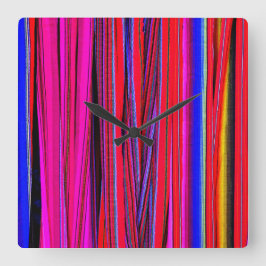 Relógio Quadrado Tissus guatémaltèques : trésor de Chichicastenango