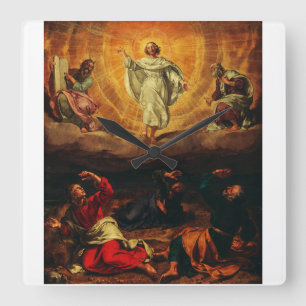Relógio Quadrado Transfiguração de Jesus Cristo