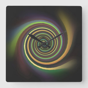 Relógio Quadrado Trava de Parede Quadrada de Pavimentos Pastel