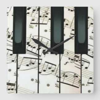 Relógio Quadrado Travesseiro decorativo para piano