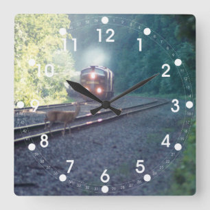 Relógio Quadrado Trem de carro do escritório de Conrail - pulso de