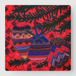 Relógio Quadrado Três bolhas