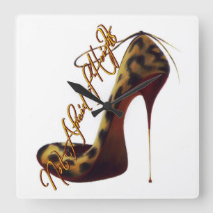 Relógio Quadrado Tres Chic High Heel Design