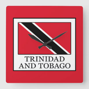 Relógio Quadrado Trinidade e Tobago