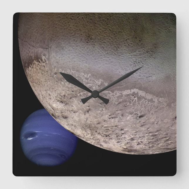 Relógio Quadrado Triton com Netuno (Frente)