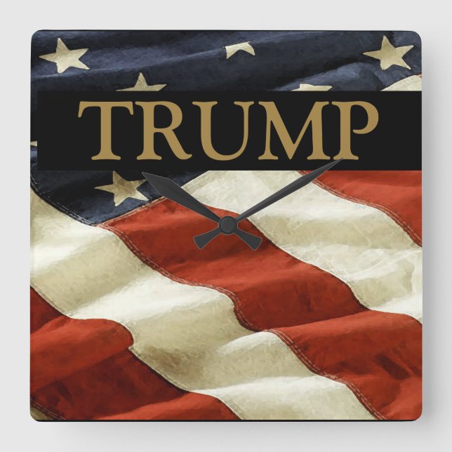 RELÓGIO QUADRADO TRUMP (Frente)