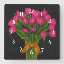 Tulipas Rosa Chalkboard