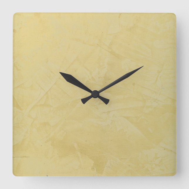 Relógio Quadrado Tuscan Sun Faux Finalizar Wallclock Quadrado (Frente)