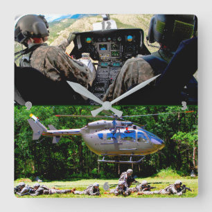 RELÓGIO QUADRADO UH-72A LAKOTA