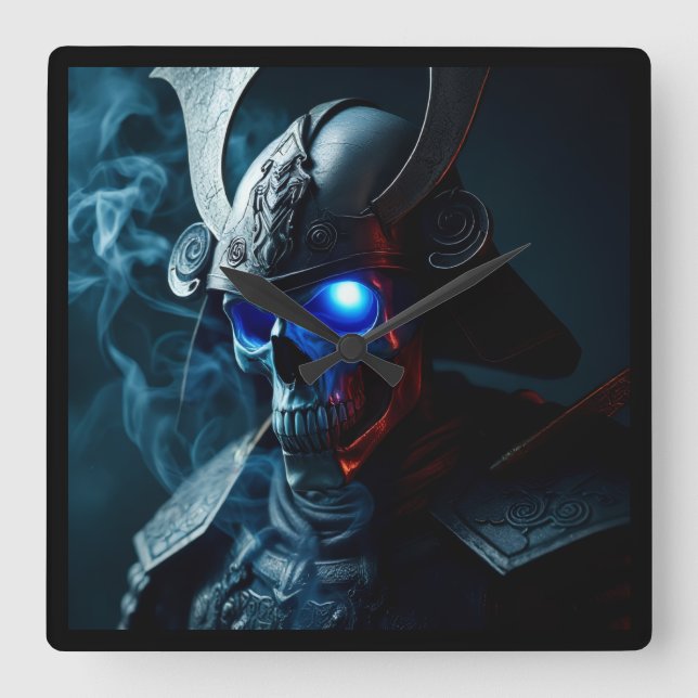 Relógio Quadrado Ultimate Ghost Samurai Warrior Clock (Frente)