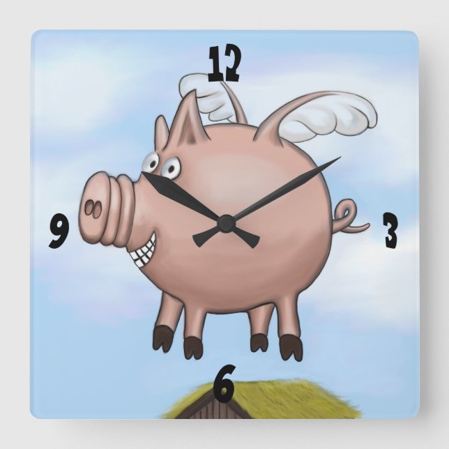 Relógio Quadrado Um Dia... (Frente)