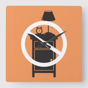 Relógio Quadrado Uma Noite De Pé