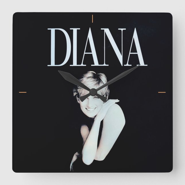 Relógio Quadrado Uma Senhora Real. (Frente)