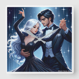 Relógio Quadrado Under The Sky - Romantic Wall Clock