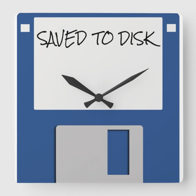 Relógio Quadrado Unidade de disquete 1980s de retorno (Frente)