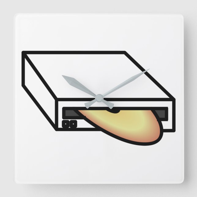 Relógio Quadrado Unidade DVD (Frente)