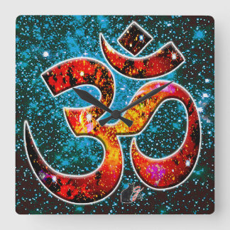 Relógio Quadrado Universal OM Hum