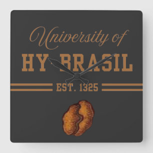 Relógio Quadrado Universidade de Hy-Brasil, Est. 1325