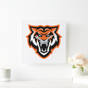 Relógio Quadrado Universidade Estadual de Idaho Bengals Spirit Desi