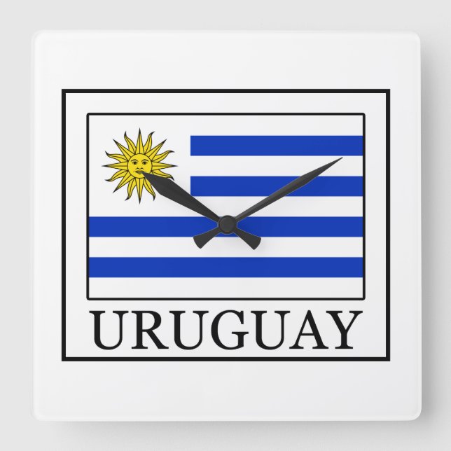 Relógio Quadrado Uruguai (Frente)
