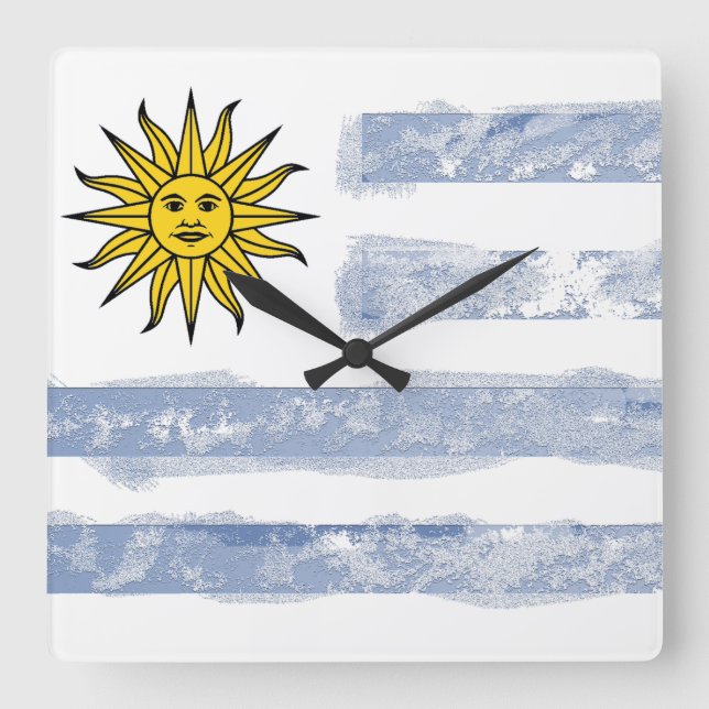 Relógio Quadrado Uruguai (Frente)