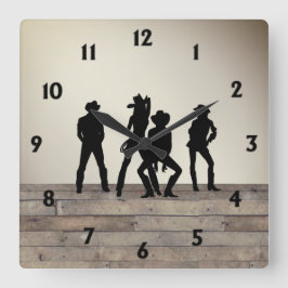 Relógio Quadrado Usou-se para ser uma linha dança