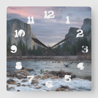 Relógio Quadrado Vale de Yosemite