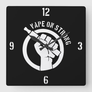 Relógio Quadrado Vape em forte