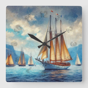 Relógio Quadrado vela