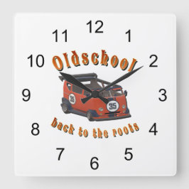 Relógio Quadrado Velocidade da velha escola - de volta às raízes!