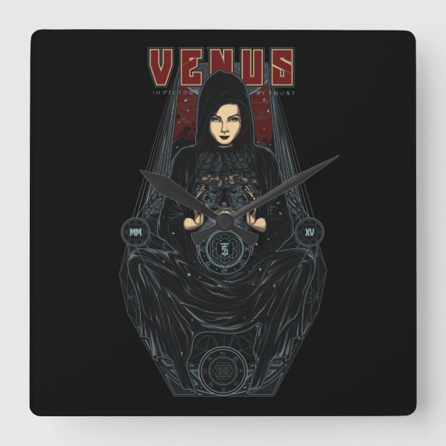 Relógio Quadrado Venus (Frente)