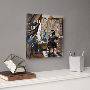 Relógio Quadrado Vermeer - A Arte da Pintura