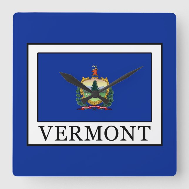 Relógio Quadrado Vermont (Frente)