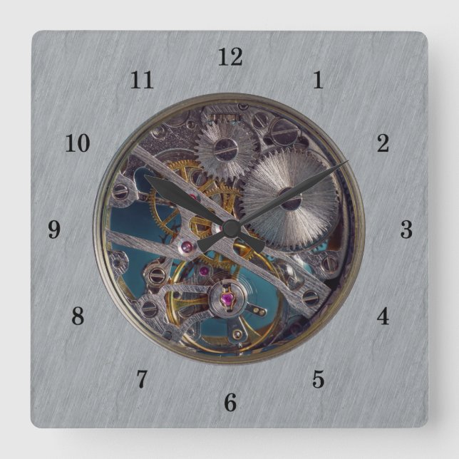 Relógio Quadrado Very Fun Simulated Transparent Wall Clock (Frente)