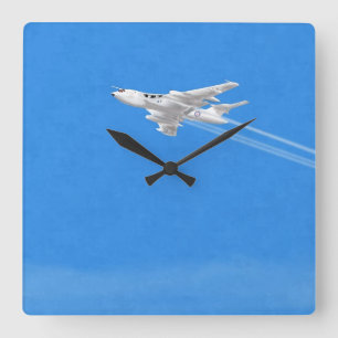 Relógio Quadrado Victor V Bomber Wall Clock