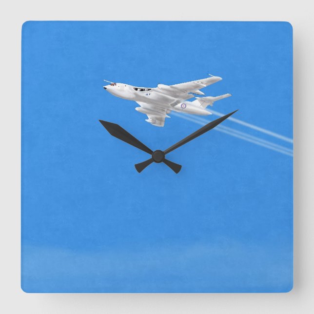 Relógio Quadrado Victor V Bomber Wall Clock (Frente)