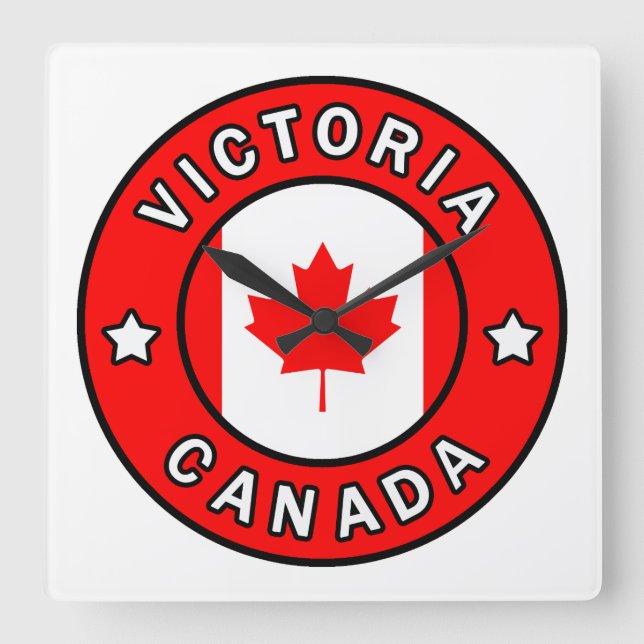 Relógio Quadrado Victoria Canada (Frente)