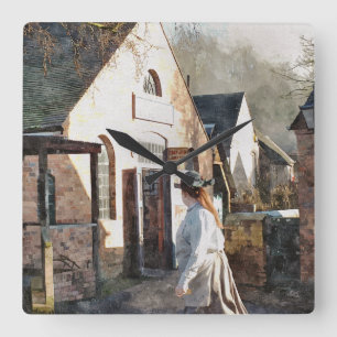 RELÓGIO QUADRADO VICTORIAN INGLATERRA