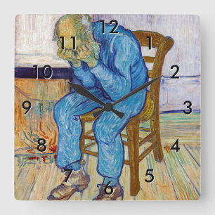 Relógio Quadrado Vincent van Gogh - À Porta da Eternidade