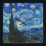 Relógio Quadrado Vincent Van Gogh é a Serenidade Noturna Estrelada<br><div class="desc">Apresentando a "Serenidade da Noite Estrelada" - Transporte suas paredes para o mundo encantador da obra-prima de Vincent Van Gogh com nosso relógio de parede de alta qualidade. Mergulhe na beleza eterno de "A Noite Estrelada", agora digitalmente aprimorada para capturar cada detalhe intrincado e pincelada. Sinta a serenidade sobre você...</div>