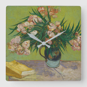 Relógio Quadrado Vincent Van Gogh  Oleanders